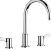Elkay LKD2439C 8& Centerset Concealed Deck Mount Faucet with Arc Spout and 2-5/8& Lever Handles Chrome - One-stop shop for professional tools and equipment.