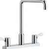 Elkay LKD2442C 8& Centerset Exposed Deck Mount Faucet with Arc Spout and 2-5/8& Lever Handles Chrome - One-stop shop for professional tools and equipment.