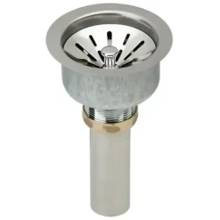 Elkay LK99 Deluxe 3-1/2& Drain Type 304 Stainless Steel Body Strainer Basket Rubber Seal and Tailpiece - One-stop shop for professional tools and equipment.