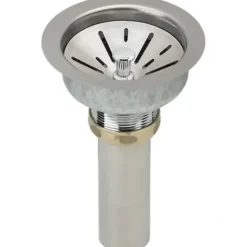 Elkay LK99FCS Deluxe Drain Kit with Satin Finish 3-1/2 Type 304 Stainless Steel Body for Fireclay Sinks - One-stop shop for professional tools and equipment.