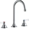 Elkay LK800GN05L2 8& Centerset with Concealed Deck Faucet with 5& Gooseneck Spout 2& Lever Handles Chrome - One-stop shop for professional tools and equipment.
