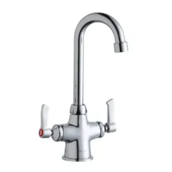 Elkay LK500GN05L2 Single Hole with Concealed Deck Faucet with 5& Gooseneck Spout 2& Lever Handles Chrome - One-stop shop for professional tools and equipment.