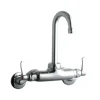 Elkay LK945GN04L2T Foodservice 3-8& Adjustable Centers Wall Mount Faucet with 4& Gooseneck Spout 2& Lever Handles 2& Inlet - One-stop shop for professional tools and equipment.