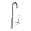 Elkay LK535GN08T4 Single Hole with Single Control Faucet with 8& Gooseneck Spout 4& Wristblade Handle Chrome - One-stop shop for professional tools and equipment.