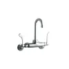 Elkay LK945GN04T4T Foodservice 3-8& Adjustable Centers Wall Mount Faucet with 4& Gooseneck Spout 4& Wristblade Handles 2& Inlet - One-stop shop for professional tools and equipment.