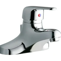 Elkay LK423L4 4& Centerset with Exposed Deck Lavatory Faucet Pop-Up Drain Integral Spout Single Control 4& Wristblade Handle - One-stop shop for professional tools and equipment.