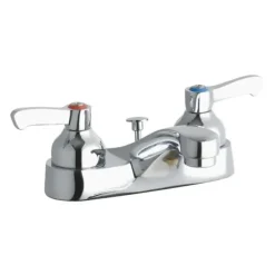 Elkay LK403L2 4& Centerset with Exposed Deck Faucet with Pop-up Drain Integral Spout 2& Lever Handles - One-stop shop for professional tools and equipment.