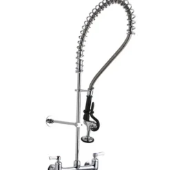 Elkay LK943LC 8& Centerset Wall Mount Faucet 44& Flexible Hose w/1.2 GPM Spray Head 2& Lever Handles 1.2 GPM Spray Head - One-stop shop for professional tools and equipment.