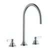 Elkay LK800LGN08L2 8& Centerset with Concealed Deck Laminar Flow Faucet with 8& Gooseneck Spout 2& Lever Handles Chrome - One-stop shop for professional tools and equipment.