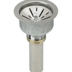 Elkay LK99S Deluxe 3-1/2& Drain with Satin Finish Type 304 Stainless Steel Body Strainer Basket Rubber Seal and Tailpiece - One-stop shop for professional tools and equipment.