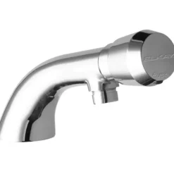 Elkay LK654 Single Hole Concealed Deck Metered Lavatory Faucet with Cast Fixed Spout Push Button Handle Chrome - One-stop shop for professional tools and equipment.