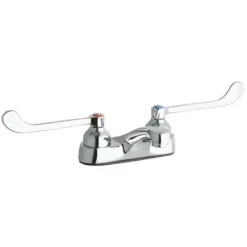 Elkay LK402T4 4& Centerset with Exposed Deck Faucet Integral Spout 4& Wristblade Handles - One-stop shop for professional tools and equipment.