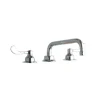 Elkay LK800TS08T4 8& Centerset with Concealed Deck Faucet with 8& Tube Spout 4& Wristblade Handles Chrome - One-stop shop for professional tools and equipment.