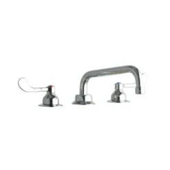 Elkay LK800TS08T4 8& Centerset with Concealed Deck Faucet with 8& Tube Spout 4& Wristblade Handles Chrome - One-stop shop for professional tools and equipment.