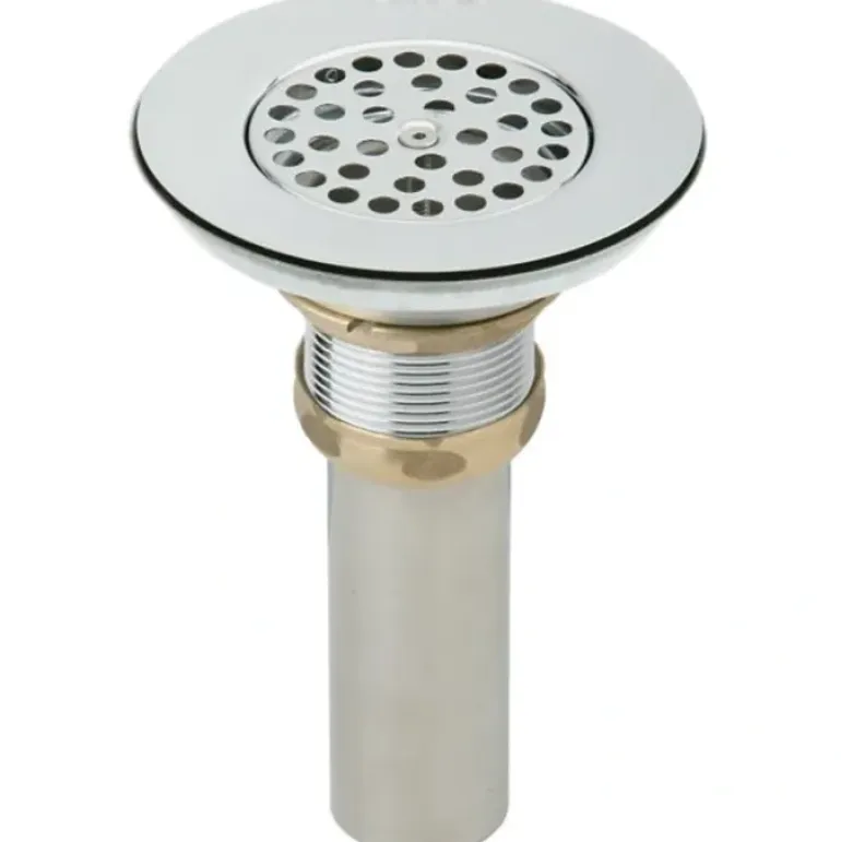 Elkay LKVR18 3-1/2&Drain Nickel Plated Brass Body Vandal-resistant Strainer and Tailpiece - One-stop shop for professional tools and equipment.