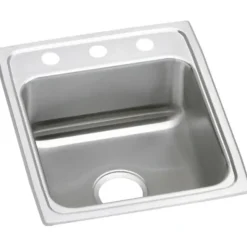 Elkay LRAD151750 Lustertone® Classic Stainless Steel 15& x 17-1/2& x 5& Single Bowl Drop-in ADA Sink - One-stop shop for professional tools and equipment.