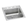 Elkay LRAD252265PD Lustertone® Classic Stainless Steel 25& x 22& x 6-1/2& Single Bowl Drop-in ADA Sink with Perfect Drain® - One-stop shop for professional tools and equipment.