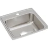 Elkay LR1316 Lustertone® Classic Stainless Steel 13& x 16& x 7-5/8& Single Bowl Drop-in Sink - One-stop shop for professional tools and equipment.