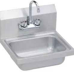 Elkay SEHS-17X Stainless Steel 17& x 15& x 11& 20 Gauge Hand Sink with Faucet - One-stop shop for professional tools and equipment.