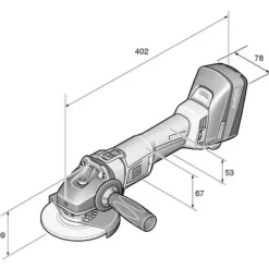 Fein 71200161090 Cordl.Angle Grinder Ccg18-115Bl/N - One-stop shop for professional tools and equipment.