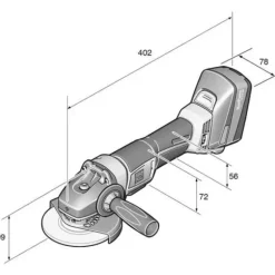 Fein 71200361090 Cordl.Angle Grinderccg18-115Blpd/N09 18V - One-stop shop for professional tools and equipment.