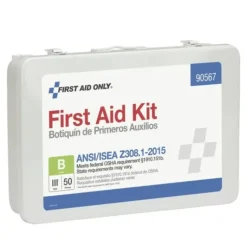 First Aid Only 90567 50 Person First Aid Kit, ANSI 2015 Class B, Metal Case - One-stop shop for professional tools and equipment.