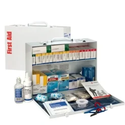 First Aid Only 90573 2 Shelf First Aid ANSI 2015 Class B+ Metal Cabinet, with Meds - One-stop shop for professional tools and equipment.