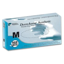Innovative Healthcare 161300 Dermassist Vinyl Exam Gloves - L, 100 Gloves/Bx, 10 Bx/Cs - One-stop shop for professional tools and equipment.