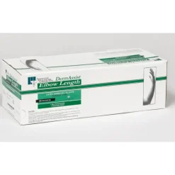 Innovative Healthcare 141750 Dermassist Latex Elbow Length Surgical Gloves - 7.5, 25 Pr/Bx, 4 Bx/Cs - One-stop shop for professional tools and equipment.