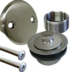 Jones Stephens B5155BN Brushed Nickel Two-Hole Lift and Turn Tub Drain Trim Kit - One-stop shop for professional tools and equipment.