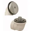 Jones Stephens B07052 Chrome Plated One-Hole Friction Lift Bath Waste Kit, Standard Half Kit, White Plastic - One-stop shop for professional tools and equipment.