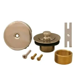 Jones Stephens B5160PN Polished Nickel One-Hole Lift and Turn Tub Drain Trim Kit - One-stop shop for professional tools and equipment.