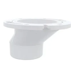 Jones Stephens C54402 3& x 4& PVC Offset Toilet Flange with Plastic Swivel Ring less Knockout - One-stop shop for professional tools and equipment.