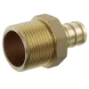 Jones Stephens C76037LF 1& F1807 x MIP Brass PEX Adapter, Bag of 25 - One-stop shop for professional tools and equipment.
