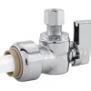 Jones Stephens C77473LF 1/2& x 3/8& OD COMP PlumBite® Push On Supply Stop, Angle, Bag of 1 - One-stop shop for professional tools and equipment.