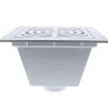 Jones Stephens S59093 3& x 4& PVC Pipe Fit Floor Sink with Full Top Grate and Flat Bottom Grate - One-stop shop for professional tools and equipment.