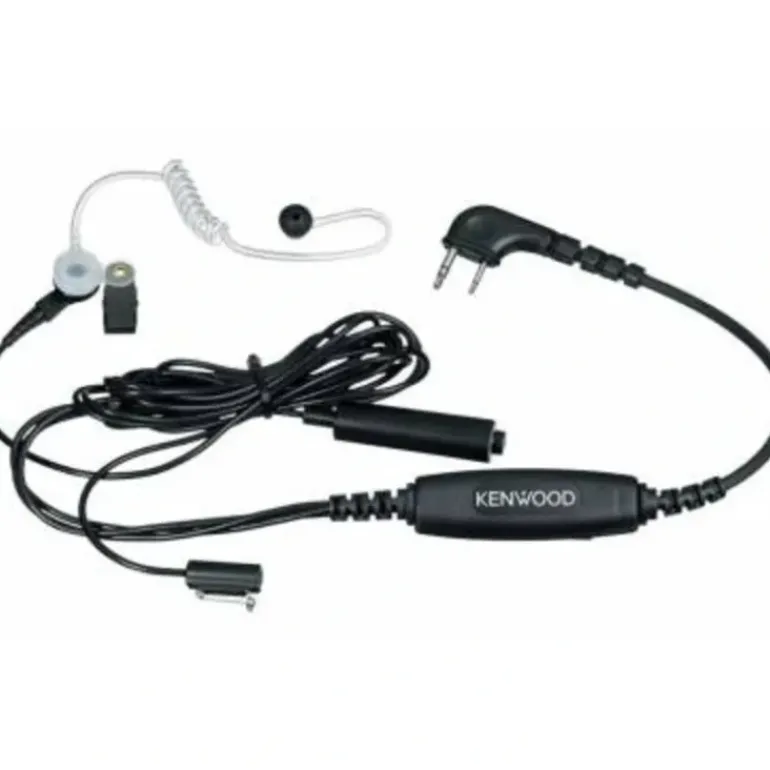 Kenwood KHS-9BL Three-Wire Lapel Mic with Earbud (Black) - One-stop shop for professional tools and equipment.
