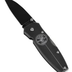 Klein Tools 44001-BLK Lightweight Lockback Knife, 2-1/2-Inch Drop Point Blade, Black Handle - One-stop shop for professional tools and equipment.