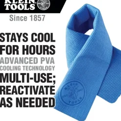 Klein Tools 60230 Cooling PVA Towel, Blue, 2-Pack - One-stop shop for professional tools and equipment.