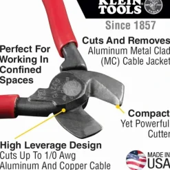 Klein Tools 63215 High-Leverage Compact Cable Cutter - One-stop shop for professional tools and equipment.
