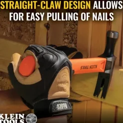 Klein Tools H80718 Straight-Claw Hammer, 18-Ounce, 15-Inch - One-stop shop for professional tools and equipment.