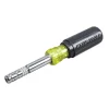 Klein Tools 32596 HVAC Slide Drive Multi-Bit Screwdriver / Nut Driver, 8-in-1 - One-stop shop for professional tools and equipment.