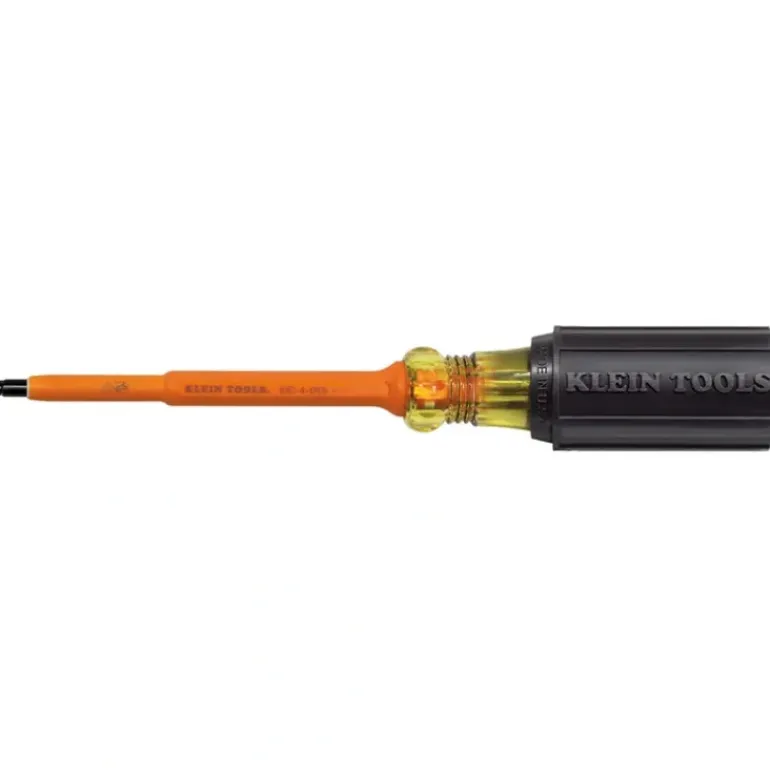 Klein Tools 661-4-INS Insulated Screwdriver, #1 Square Tip, 4-Inch Shank - One-stop shop for professional tools and equipment.