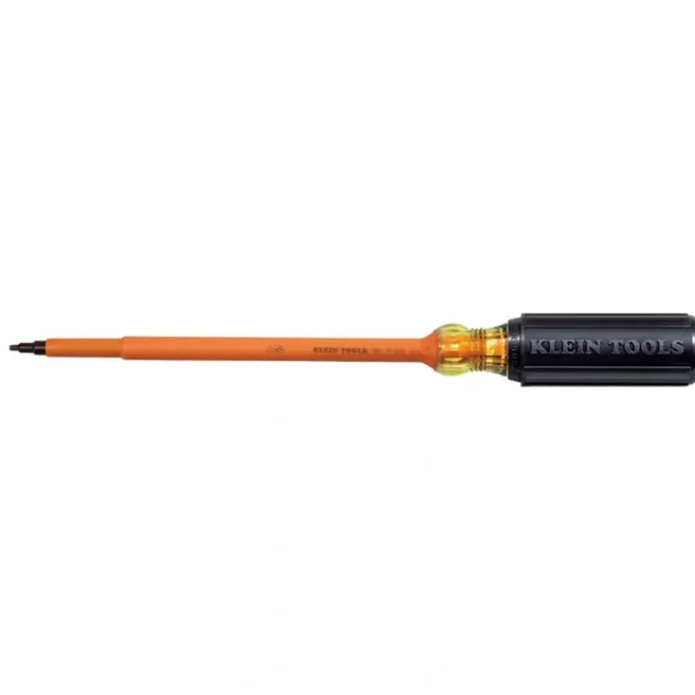 Klein Tools 661-7-INS Insulated Screwdriver, #1 Square with 7-Inch Shank - One-stop shop for professional tools and equipment.