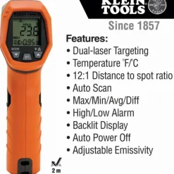 Klein Tools IR5 Dual Laser Infrared Thermometer - One-stop shop for professional tools and equipment.