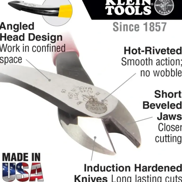 Klein Tools J2000-48 72110-6 Journeyman 2000Series Diag Cut Pliers - One-stop shop for professional tools and equipment.