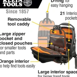Klein Tools 55485 Klein Tools Tradesman Pro Tool Master Backpack - One-stop shop for professional tools and equipment.