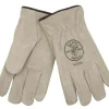 Klein Tools 40015 Lined Drivers Gloves, Suede Cowhide, X-Large - One-stop shop for professional tools and equipment.