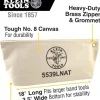 Klein Tools 5539LNAT Klein Tools Large Canvas Bag with Zipper - One-stop shop for professional tools and equipment.
