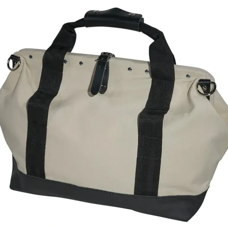 Klein Tools 5003-18 Tool Bag, Canvas with Leather Bottom, 11 Pockets, 18-Inch - One-stop shop for professional tools and equipment.